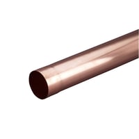 Vmzinc Rundt Svejst Nedløbsrør med Kobbermuffe - Tilbud!