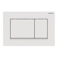 Hvid Geberit Sigma30 Squarebetjeningsplader Mat - Geberit 943822545  - 4025410759689