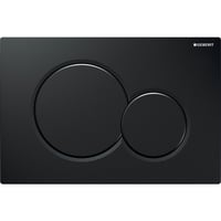 Geberit Sigma01 Rund Betjeningsplade – Elegant Sort Design
