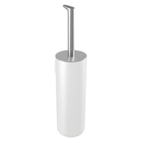 Hvid Toiletbørste i Rustfrit Stål fra Pressalit - Stilfuld Elegance