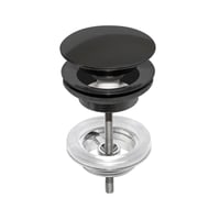 Sort Push Down Bundventil Mat - Gustavsberg 943822545  - 7393792234214