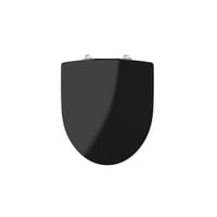 Elegant Sort Toiletsæde med Soft Close - Fantastisk Tilbud!