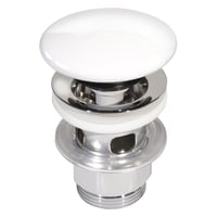 Elegant Hvid Push Down Bundventil fra Gustavsberg