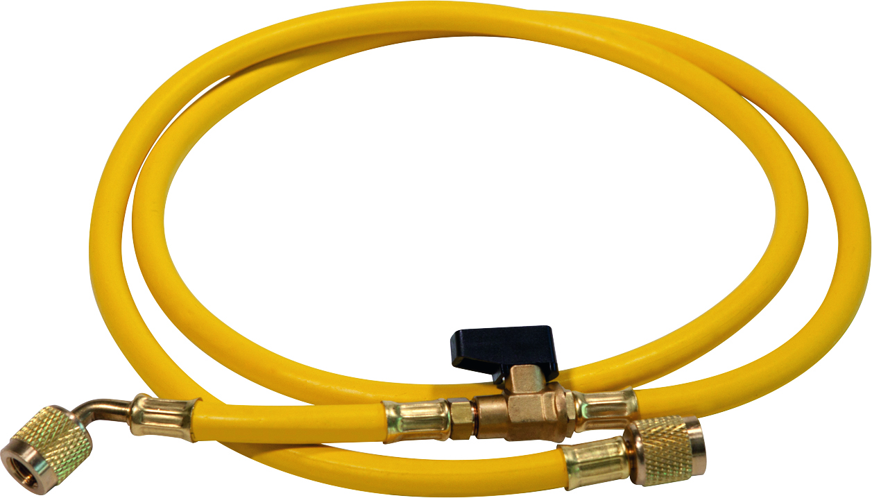 Gul Slange med Kuglehane til Kølemidler - Rothenberger