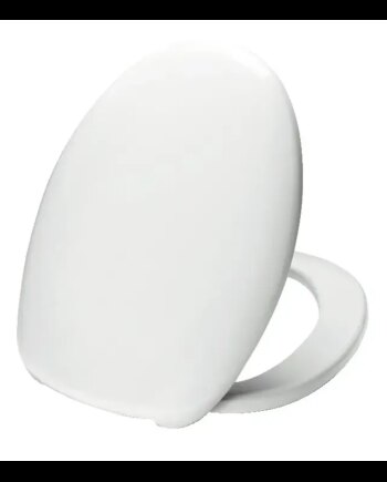 Hvid Saniscan Basis Soft Close Toiletsæde - Komfortabelt valg