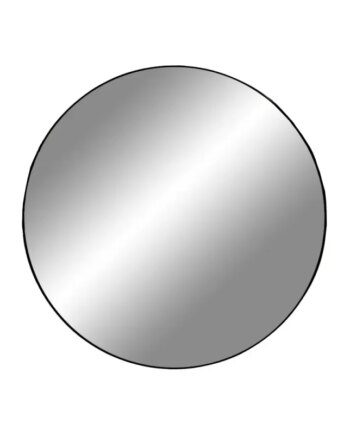 Elegant Sort Spejl Ø60 cm – Perfekt til Dit Hjem