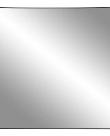 Elegant Sort Spejl med Metalramme – Tidløst Design