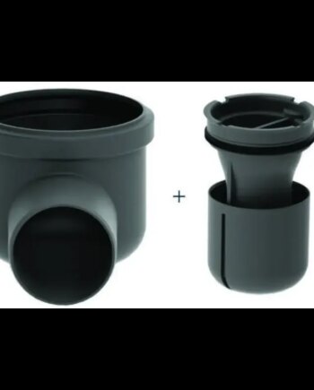 Unidrain Udløbshus Hjørne Vandret Inkl Vandlås Ø75mm - Unidrain 943822545  - 5707692006611