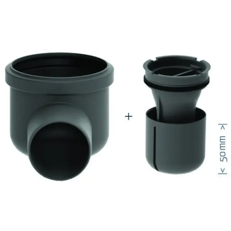 Unidrain Hjørne Udløbshus med Vandlås Ø75mm - Effektiv Dræning