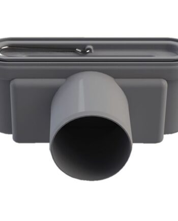 Unidrain Udløbshus Linje Ø75mm Vandret Inkl Vandlås - Unidrain 943822545  - 5707692007977